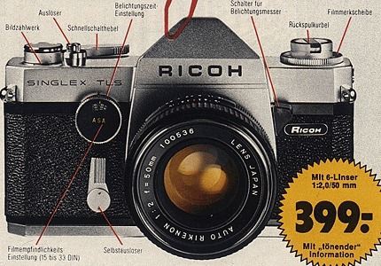 Meine 1.Kamera: Ricoh tls401